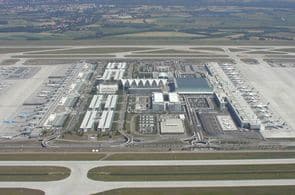 Blick auf den Flughafen München