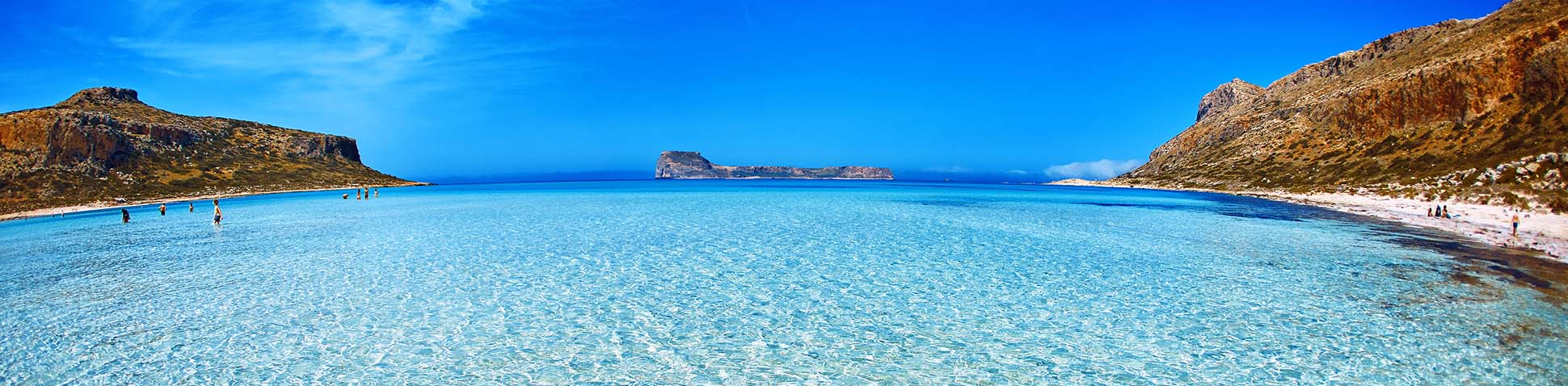 Blick auf Strand in Kreta