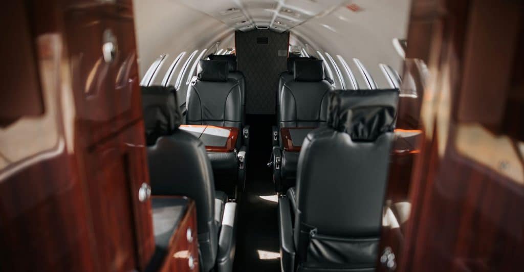 Blick in die Kabine eines Cessna CitationJet CJ2